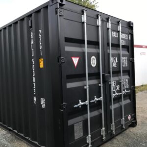 Contentor High Cube 20 pés preto – 1ª viagem