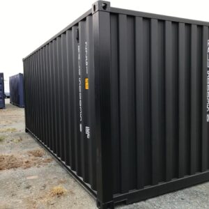 Contentor High Cube 20 pés preto – 1ª viagem