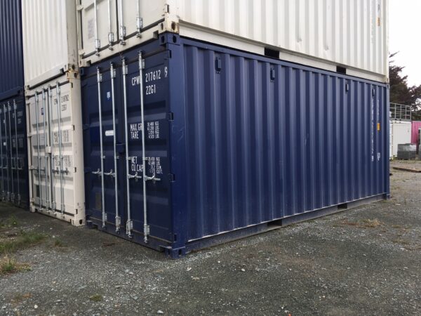 c939299d-44b8-4ea9-a87c-903715d18fa9 Contentor High Cube 20 pés azul – 1ª viagem