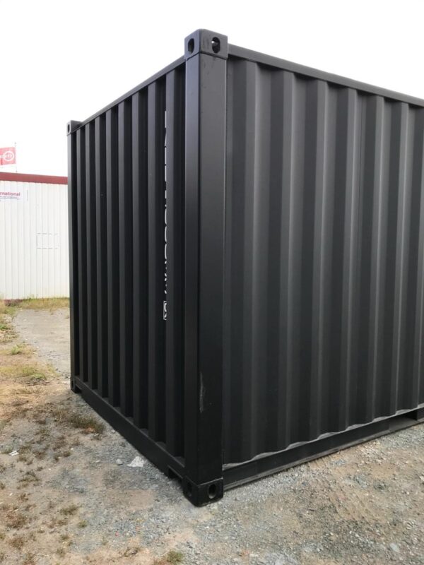Contentor High Cube 20 pés preto – 1ª viagem